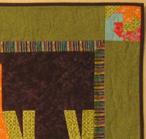 Quilting detial of elephants